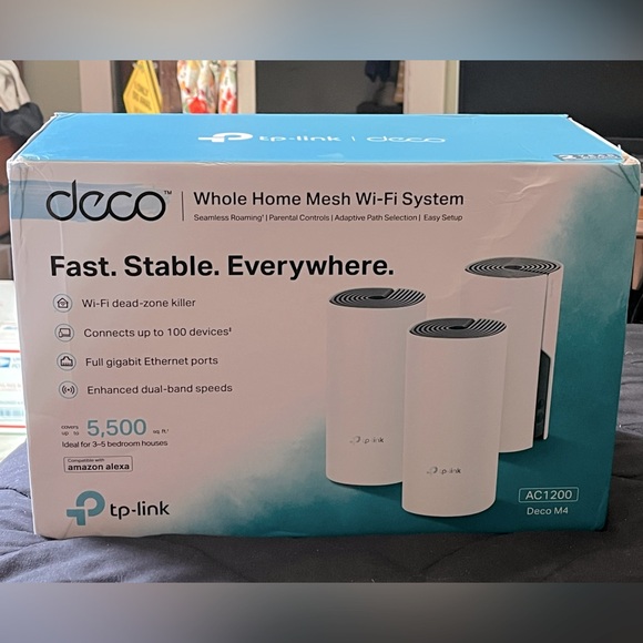 TP Link WiFi whole home mesh 3 piece system - Picture 4 of 6